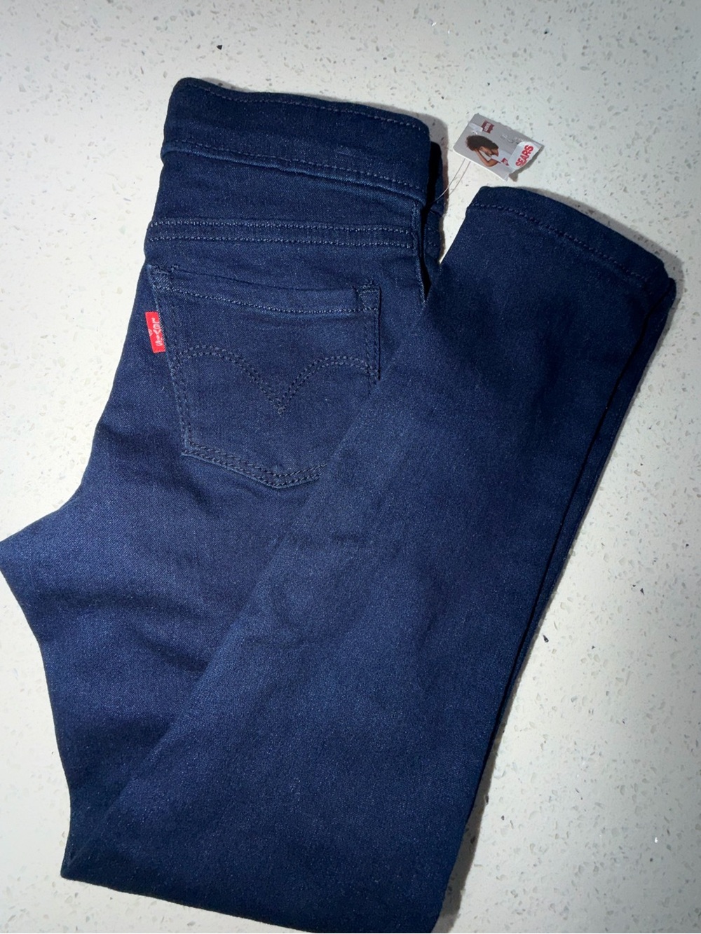 Levi's Navy Pull-On Jeggings with Red Tab